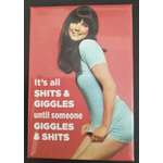 Shits & Giggles - Funny Fridge Magnet - Retro Humour