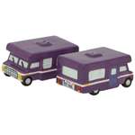 Camper Van Salt & Pepper Shakers - Purple