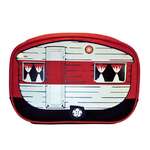 Vintage Caravan Toiletry Bag - Red 'Mini' - Van Go Collections