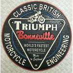 Triumph Bonneville Motorcycle - Cast Iron Sign - Vintage Style