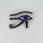 Eye of Horus Brooch Sapphire Blue - MissJ Designs - Egyptian Collection