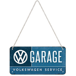 Volkswagen Garage Service  - Hanging Tin Sign 20 x 10 cm - Nostalgic Art