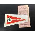 VINTAGE Souvenir Car Sticker Decal - ACT - Flag Shaped 