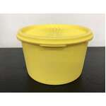 RETRO Tupperware Fan Lid Canister - Yellow - Made In Australia
