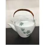 VINTAGE Noritake Wild Ivy Teapot w Bamboo Handle 