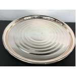 VINTAGE Towerbrite Round Anodised Aluminium Tray - Peach - 28.5 cm