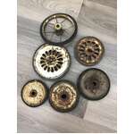 VINTAGE Cyclops Metal Pram Toy Wheels - Metal - Lot of 6