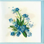 Forget-Me-Nots Floral Card - Quilling