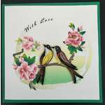 With Love Card - Birds - Quilling