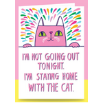 Stay Home With The Cat | Greetings Card | Able And Game