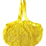 Mesh Shopping Bag - Large Organic Cotton - Yellow