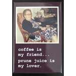Coffee vs Prune Juice - Funny Fridge Magnet - Retro Humour