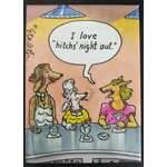 Bitch's Night Out - Funny Fridge Magnet - Retro Humour