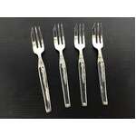 VINTAGE Grosvenor Silver Plate Cake Forks - Gaye x 4
