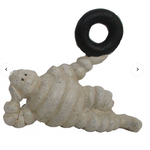 Small Michelin Man Statue - Laying - Cast Iron - 6 cm Tall 