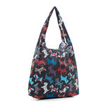 Black Scotty Shopper Bag - Foldable - Durable Eco Friendly