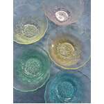 VINTAGE KIM Indonesia Harlequin Set of Glass Bowls - Flower