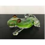 Hand Blown Art Glass Frog - Large - 14.5 cm Long 