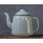 Falcon Enamel Teapot - 1.5 L - White w Black Rim