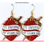 I'm Entering My Villain Era Enamel Earrings | Jubly-Umph Originals | Australian Designed