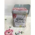 Tea Tin - Hinged Lid - Vintage Design - Herbal