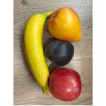 Vintage Plastic Fruit - Japan - Apple Pear Plum Banana