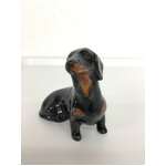 Dachshund Dog Ornament | Ceramic | Black & Tan | 4.5 cm