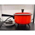 VINTAGE Electric Frypan Saucepan Sunbeam - Orange with Steamer SPA-A 67567