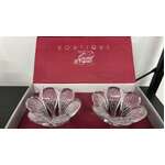 Vintage Cristal D'Arques Pair Siracusa Candle Holders - Flowers France