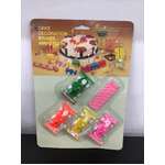 VINTAGE Birthday Cake Candles & Holders - Race Cars