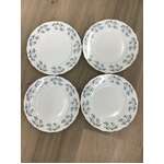 VINTAGE Queen Anne Sonata Dinner Plates - Lot of 4 - 26.5 cm Diameter - Bone China