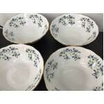 VINTAGE Queen Anne Sonata Cereal Bowls - Lot of 4 - 15 cm Diameter - Bone China