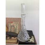 Bohemia Crystal Decanter w Tall Stopper - Diamond Cut