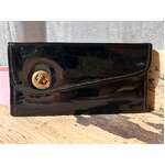 VINTAGE Black Plastic Clutch Purse by K T Stewart South Australia