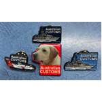 Australian Customs Enamel Pin Set x 4
