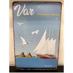 Seagulls & Boat - Retro Tin Sign - 20 x 30 cm