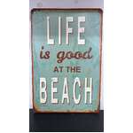 Life is Good at the Beach - Retro Tin Sign - 20 x 30 cm