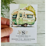 Vintage Caravan Magnetic Bookmark - Green