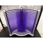 Y2K CD Holder Rack - Purple Curve - Silver Stand