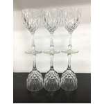VINTAGE Cristal D'Arques Cordial Glasses x 6 - Ornate Stem 