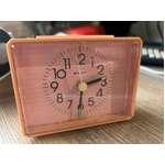 VINTAGE 1980s Staiger Pink Alarm Clock - Plastic - West Germany  WORKING