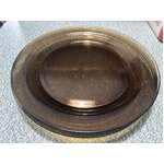 Vintage Smoked Glass Dinner Plates 25.8 cm - Set of 4 - Arcoroc France
