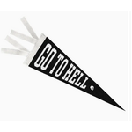 Go To Hell Pennant Flag - Gold St Press