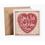 You & Me & The Devil - Blank Greeting Card - Gold St. Press