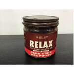 VINTAGE Relax Easy Wax Polish 14 Ounce Jar w Paper Label 