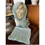 Soft Acrylic Knit Scarf - Seafoam Green - Winter Warmth