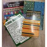 Lot of 4 Arts & Crafts 1980s Books - Patterns Textiles Borders