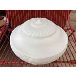 VINTAGE Ceiling Glass Light Shade - Frosted Milk - Art Deco