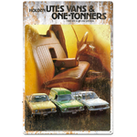Holden Utes Vans & One-Tonners -  Retro Tin Sign - 20 x 30 cm Portrait