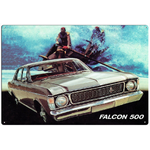 Falcon 500 -  Retro Tin Sign - 20 x 30 cm Landscape